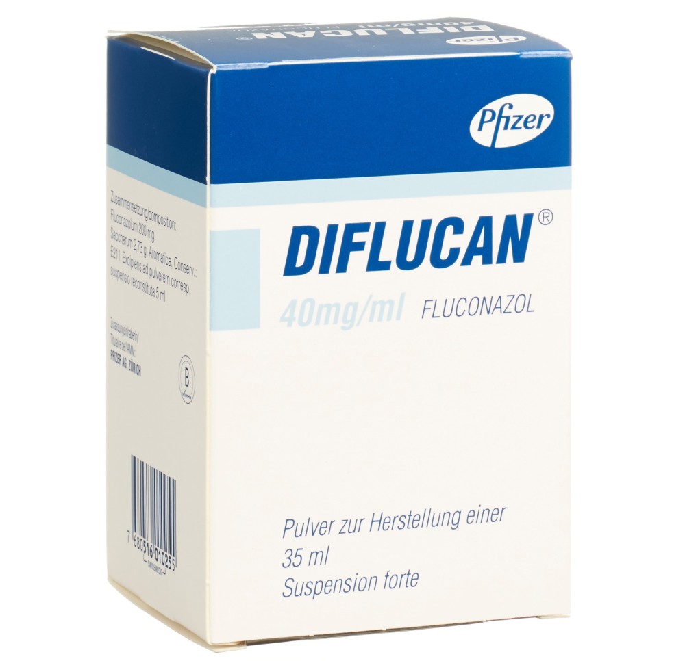 DIFLUCAN pdr 40 mg/ml p susp fl 35 ml