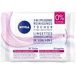 NIVEA lingettes démaquill de soin 25 pce