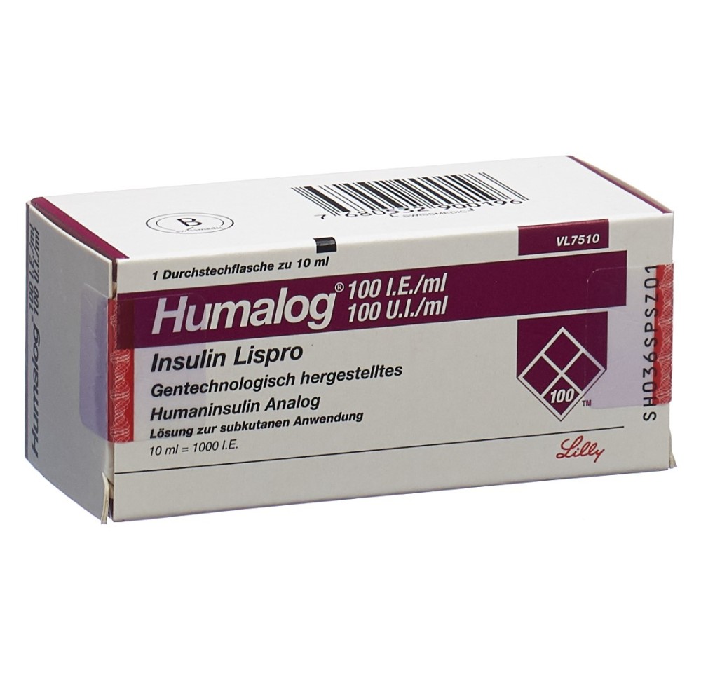 HUMALOG sol inj 100 UI/ml flac 10 ml
