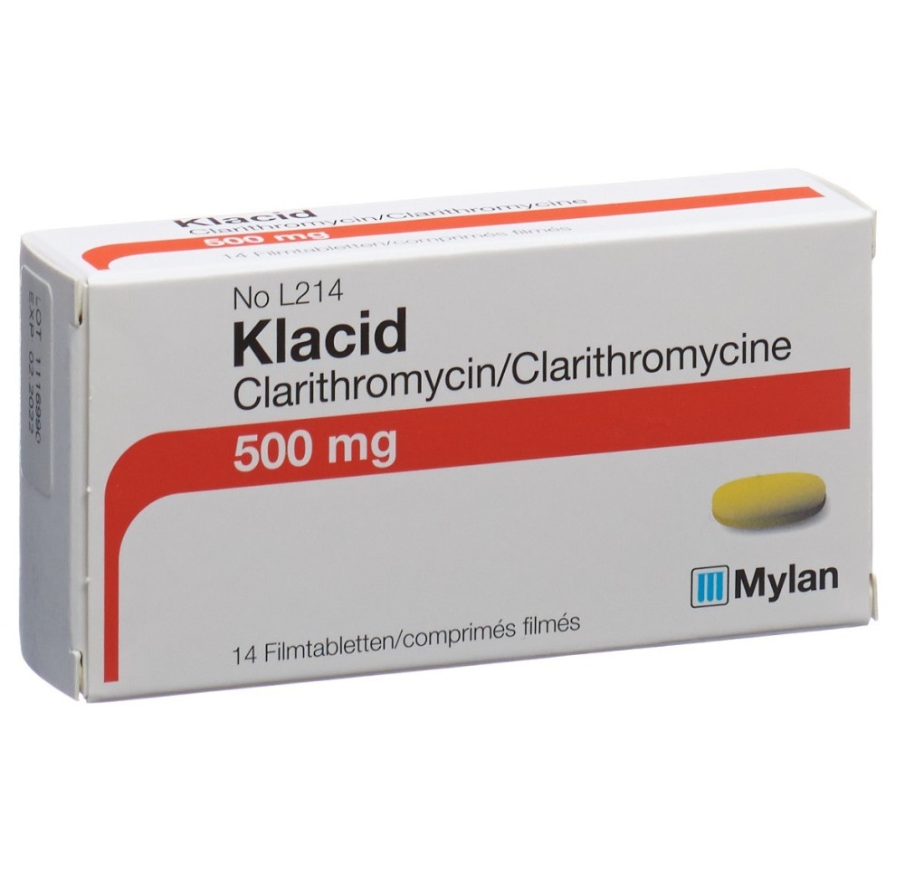 KLACID cpr pell 500 mg 14 pce