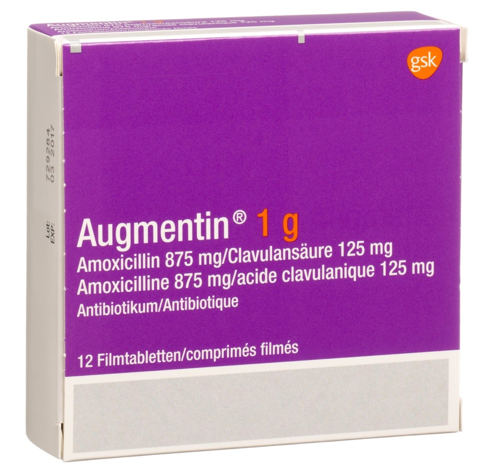 AUGMENTIN cpr pell 1 g adult 12 pce