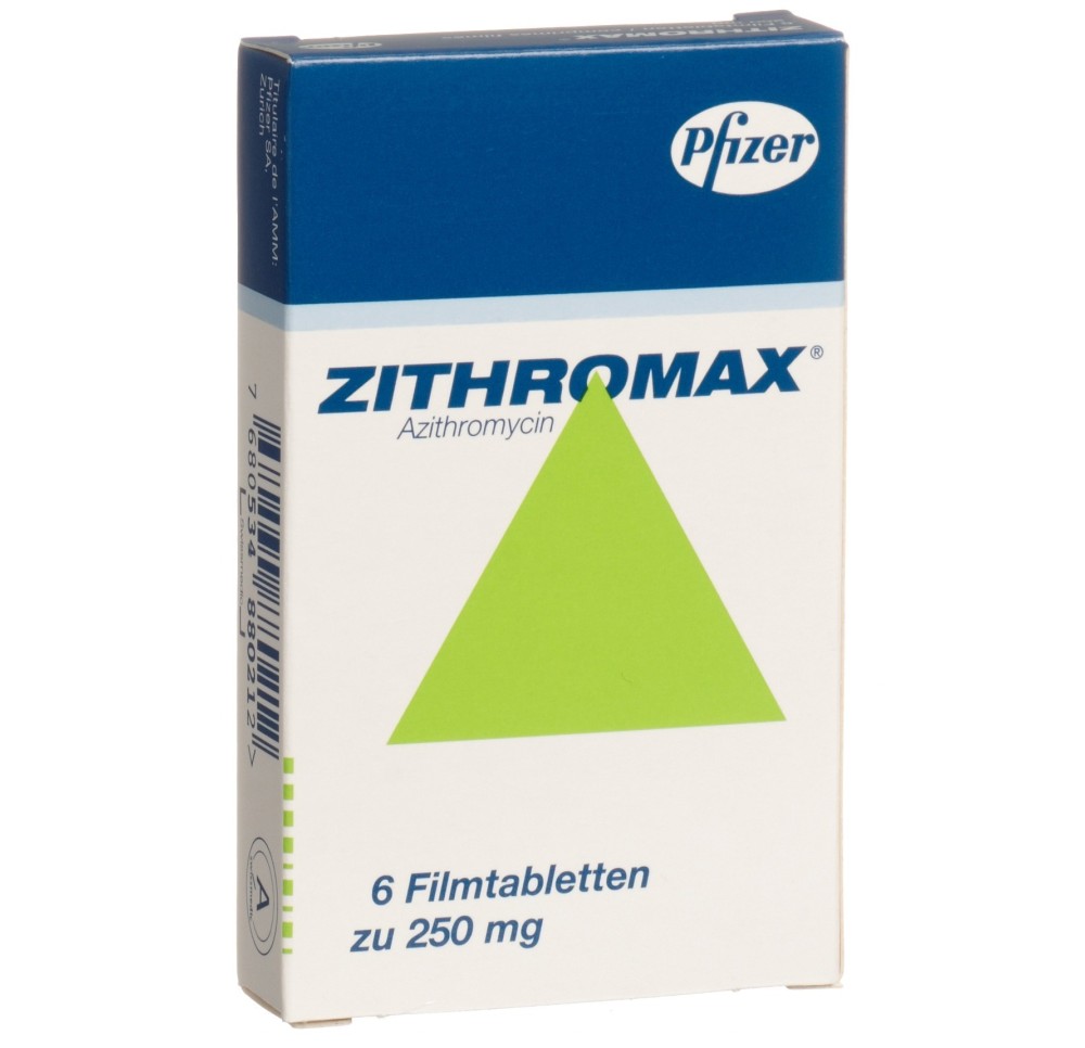 ZITHROMAX cpr pell 250 mg 6 pce