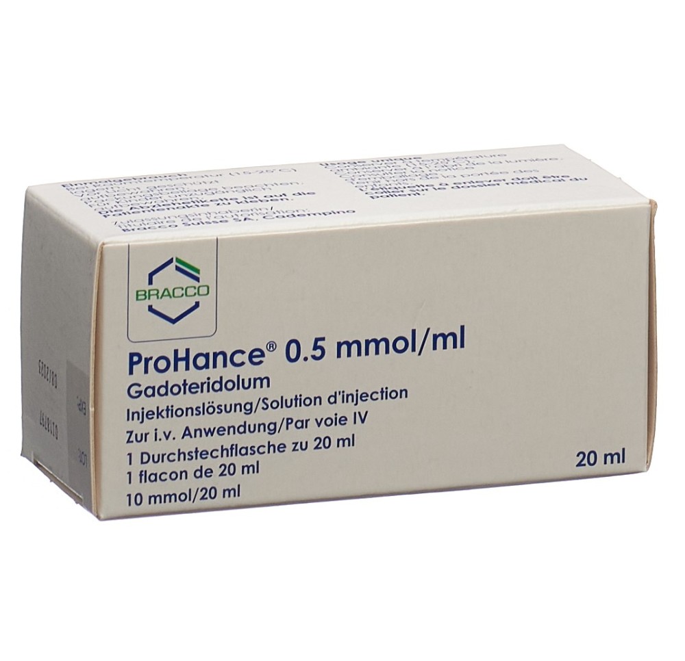 PROHANCE sol inj 10 mmol/20ml flacon
