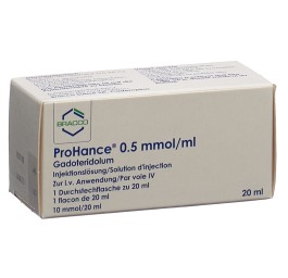 PROHANCE sol inj 10 mmol/20ml flacon