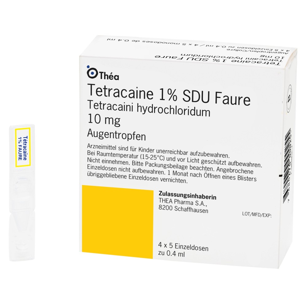 TETRACAINE SDU Faure 1 % 20 monodos 0.4 ml