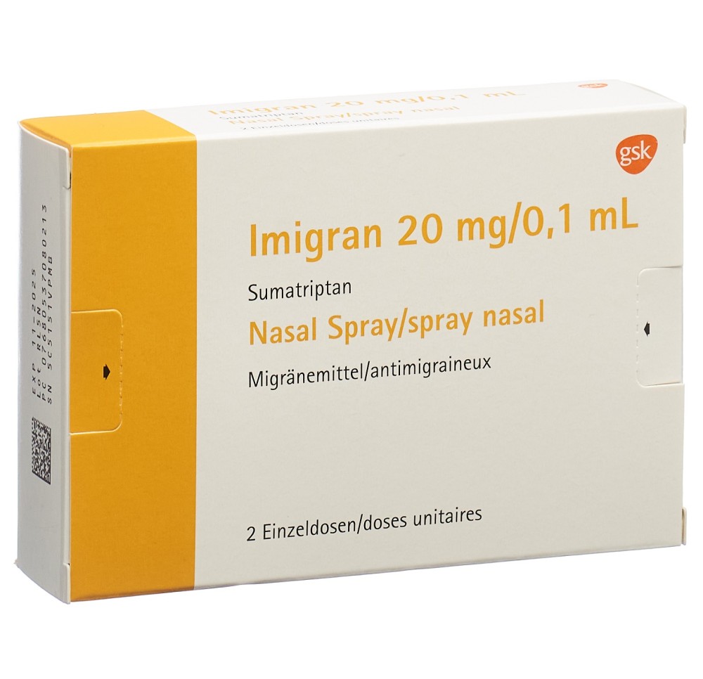 IMIGRAN spray nasal 20 mg 2 x 1 dos