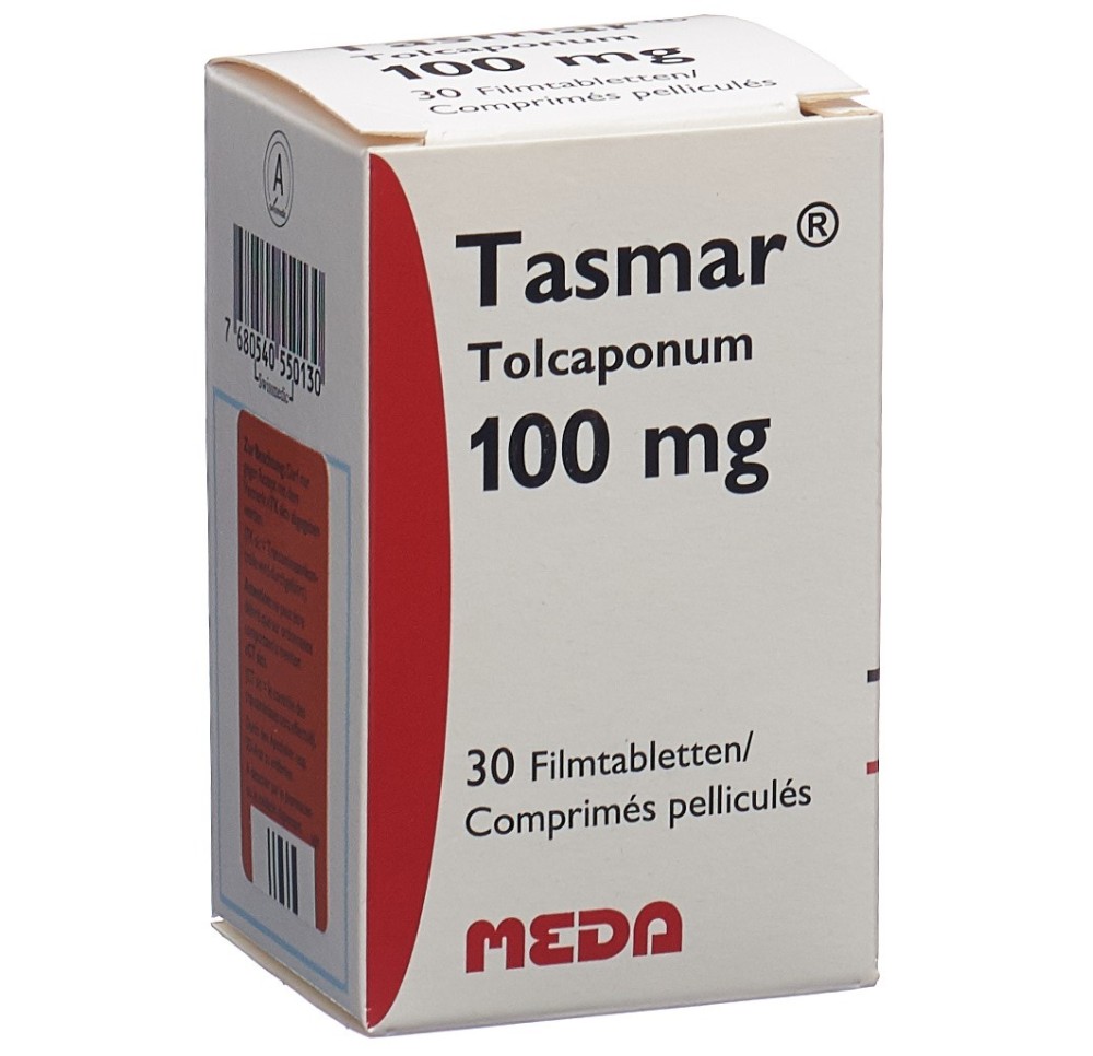 TASMAR cpr pell 100 mg fl 30 pce