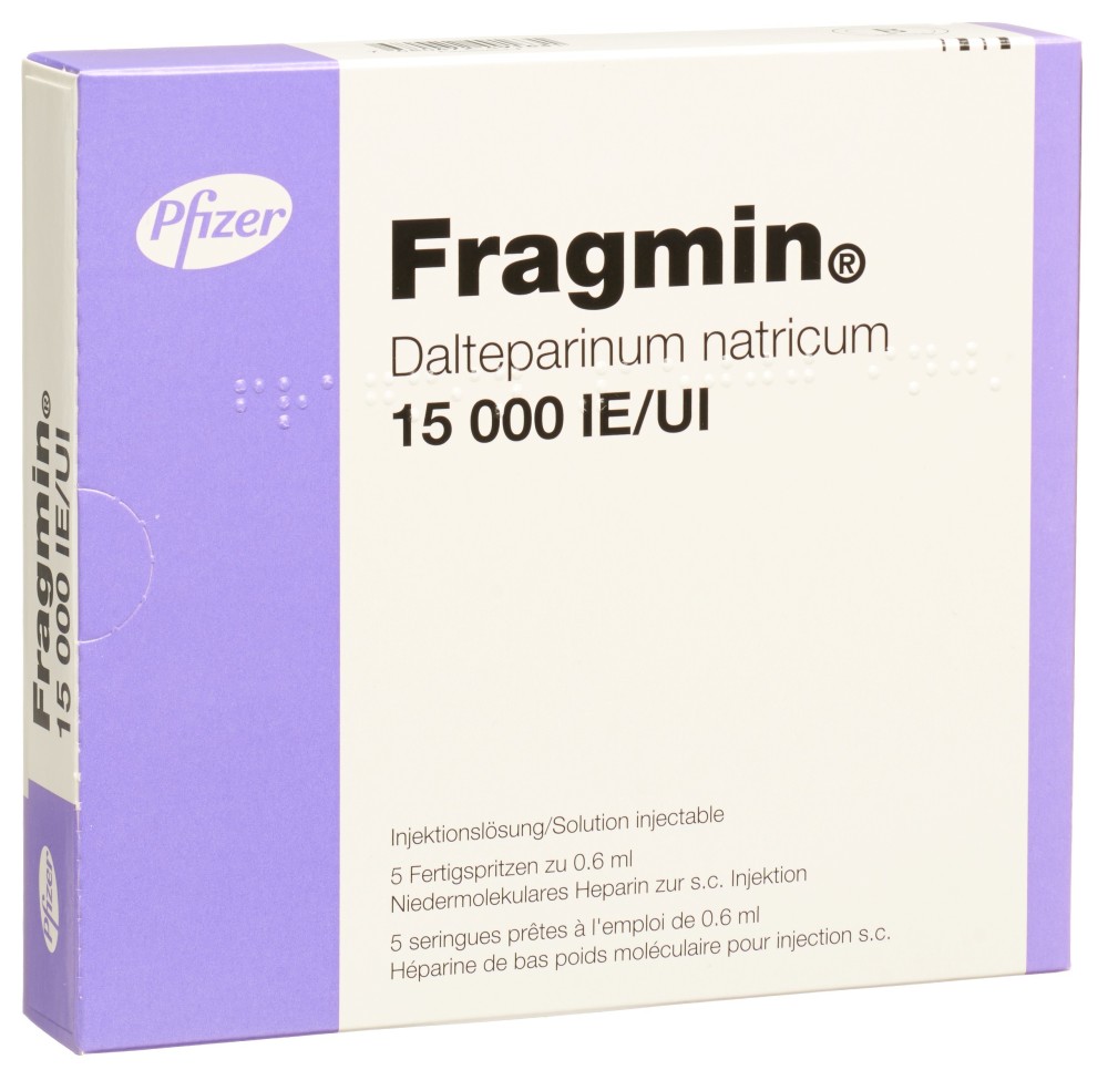 FRAGMIN sol inj 15000 UI/0.6ml 5 ser pré 0.6 ml