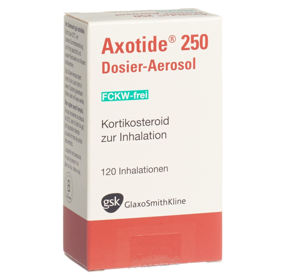 AXOTIDE aéros doseur 250 mcg sans-CFC 120 dos