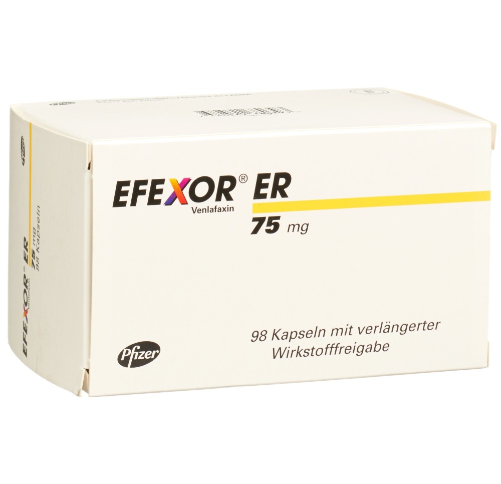 EFEXOR ER caps 75 mg 98 pce