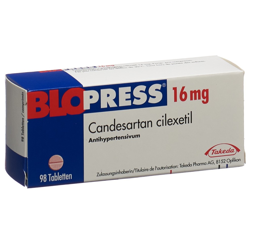 BLOPRESS cpr 16 mg 98 pce