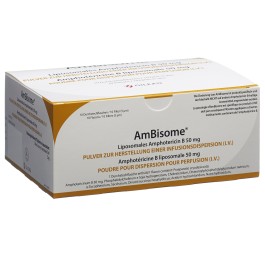 AMBISOME subst sèche 50 mg flac 10 pce