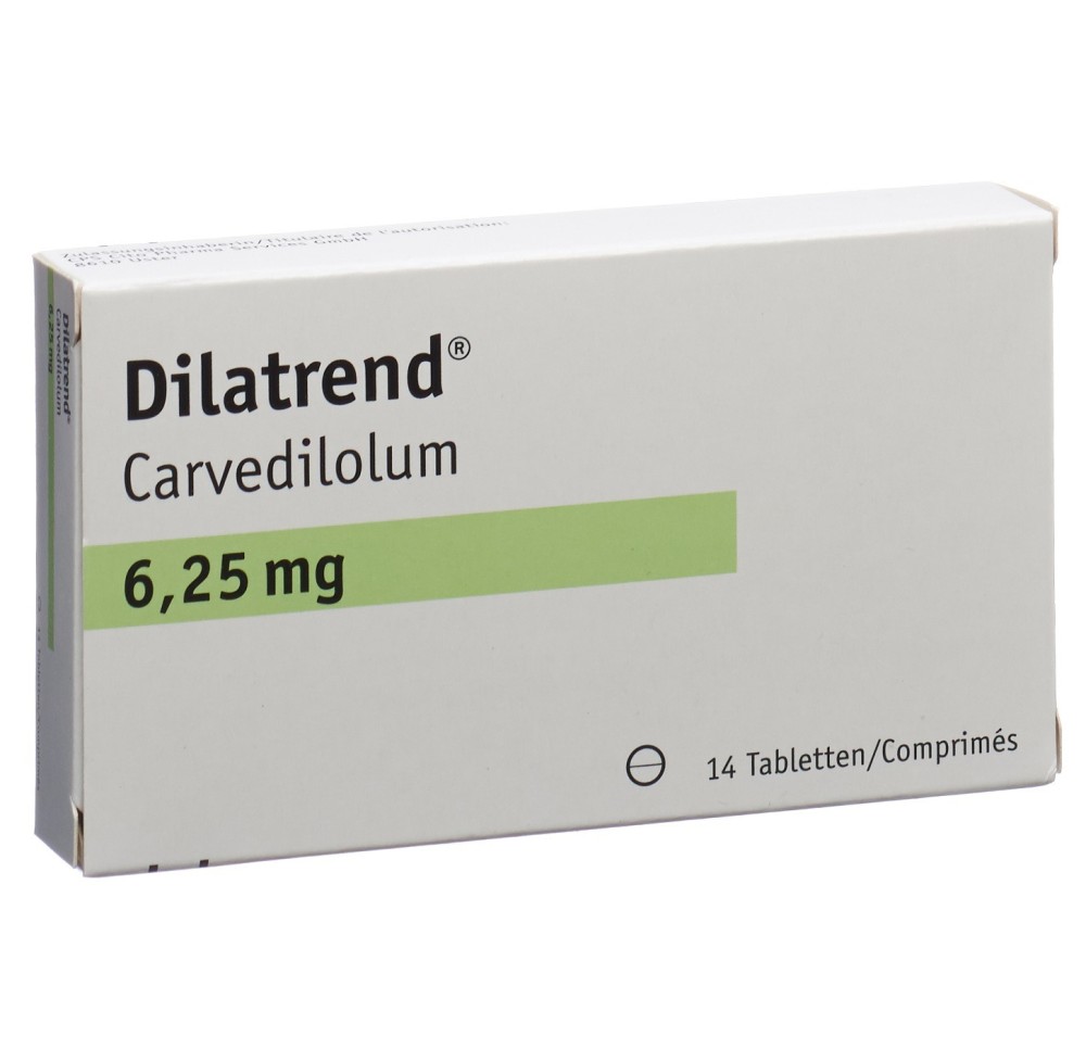 DILATREND cpr 6.25 mg 14 pce