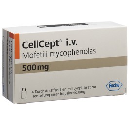 CELLCEPT i.v. subst sèche 500 mg flac 4 pce