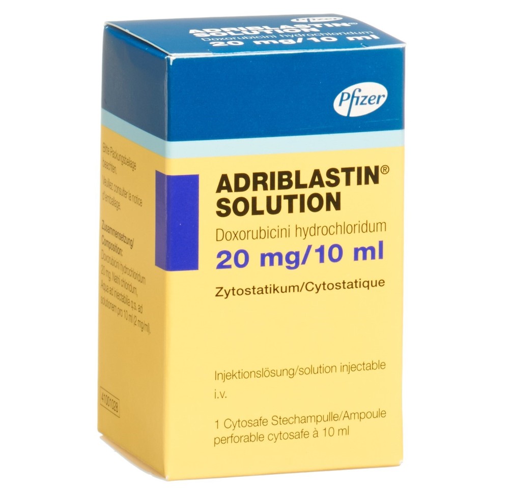 ADRIBLASTIN Solution 20 mg/10ml Cytosafe 10 ml