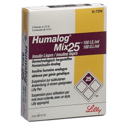 HUMALOG Mix 25 susp inj 100 UI/ml p pen 5 x 3 ml