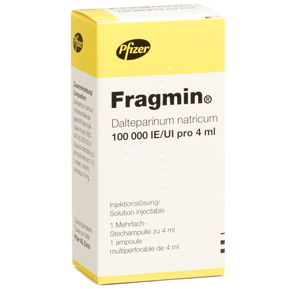 FRAGMIN sol inj 100000 UI/4ml flac 4 ml