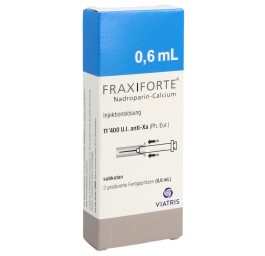 FRAXIFORTE 0.6 ml sol inj 2 ser pré 0.6 ml