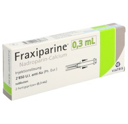 FRAXIPARINE 0.3 ml sol inj 2 ser pré 0.3 ml