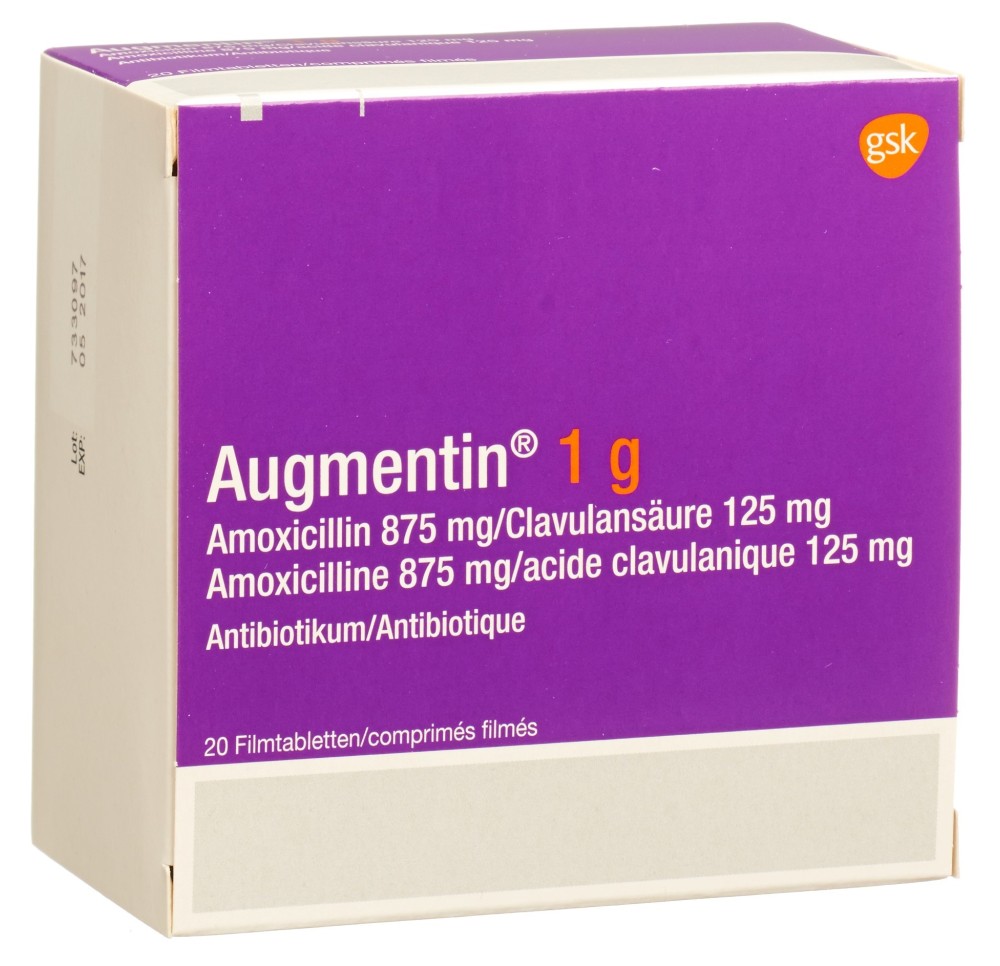 AUGMENTIN cpr pell 1 g adult 20 pce