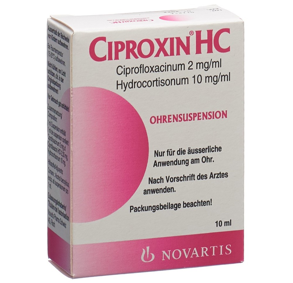 CIPROXIN HC susp auric fl 10 ml