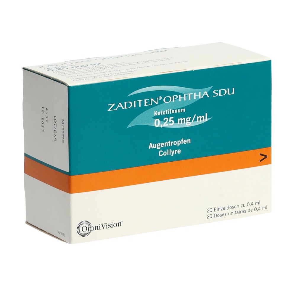 ZADITEN Ophtha SDU gtt opht 20 monodos 0.4 ml