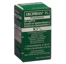 DISOPRIVAN 1% 500 mg/50ml flac 50 ml