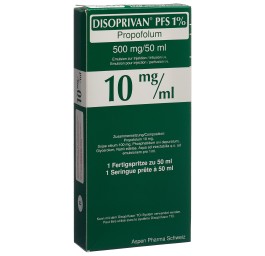 DISOPRIVAN PFS 1% 500 mg/50ml ser pré 50 ml