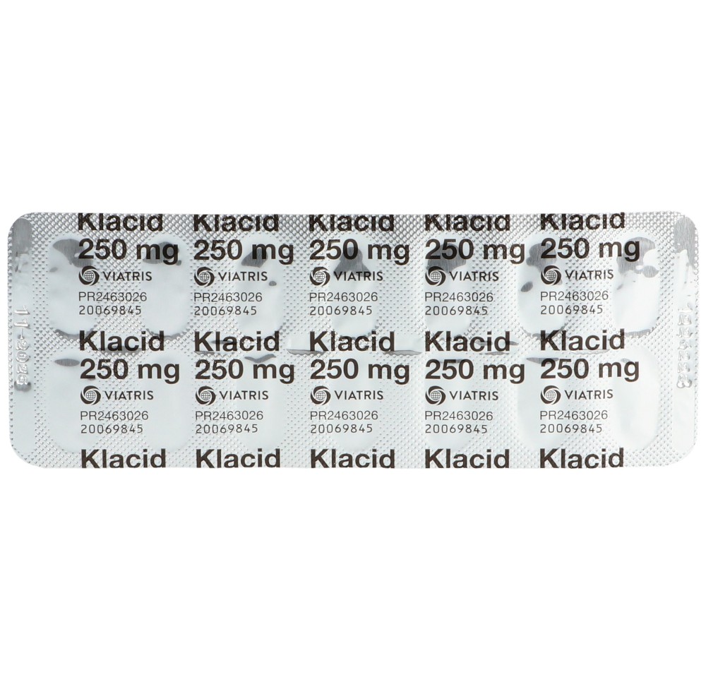 KLACID cpr pell 250 mg 20 pce