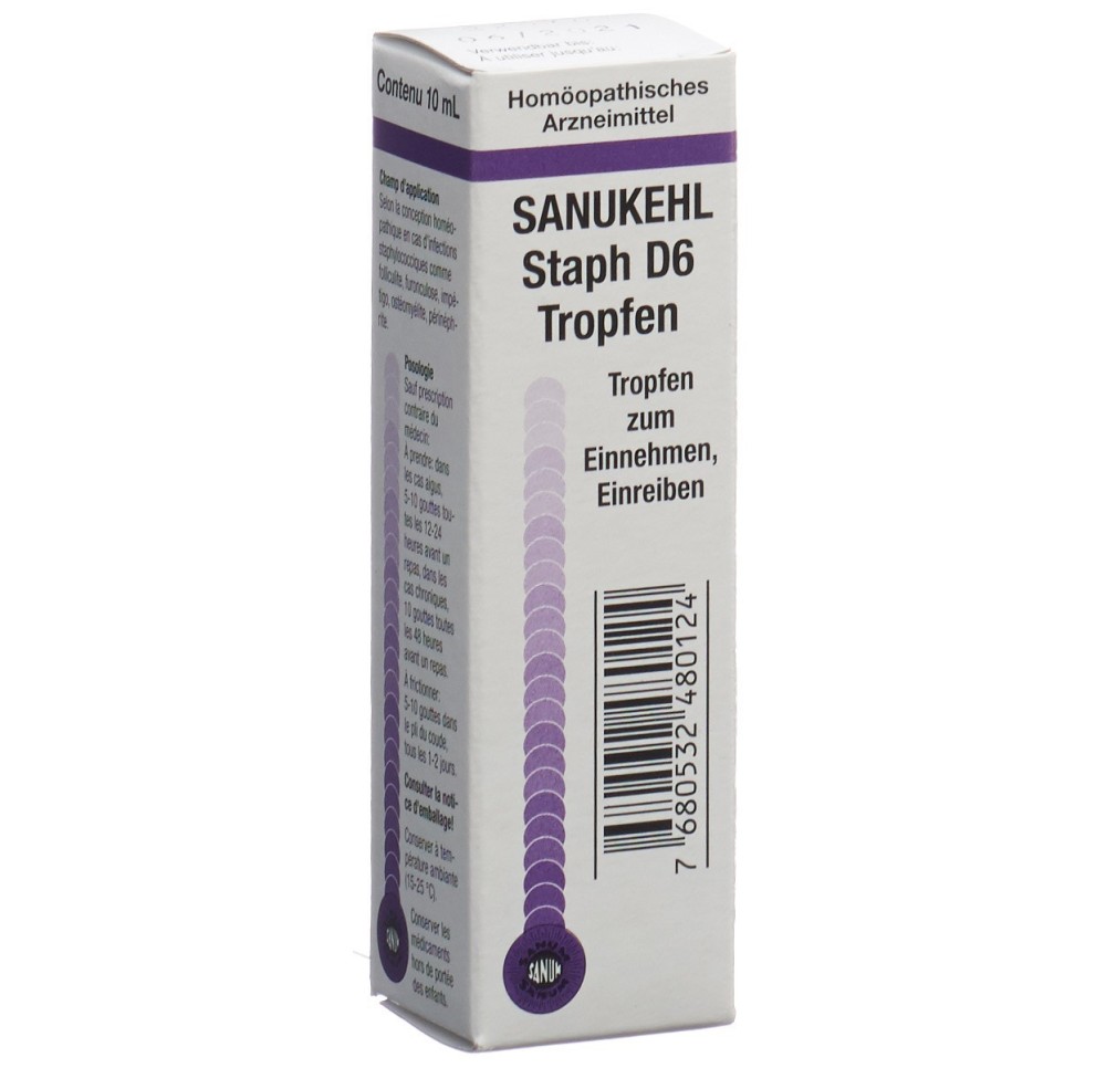 SANUKEHL Staph gouttes 6 D fl 10 ml