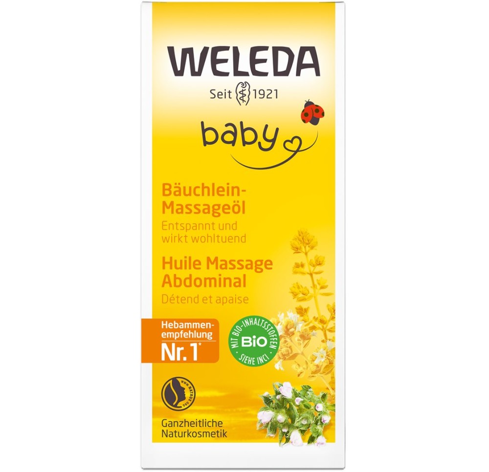 WELEDA BABY huile massage abdominal fl 50 ml