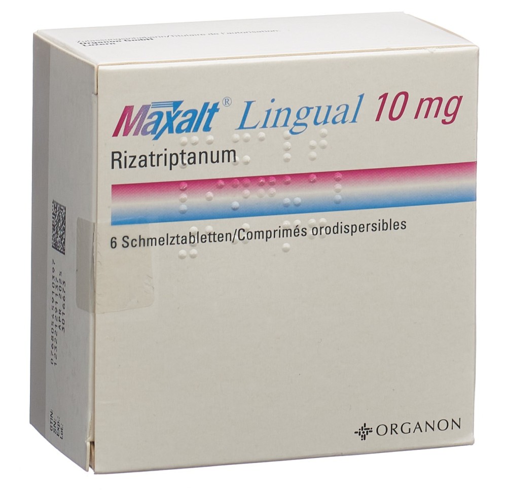 MAXALT Lingual cpr orodisp 10 mg 6 pce