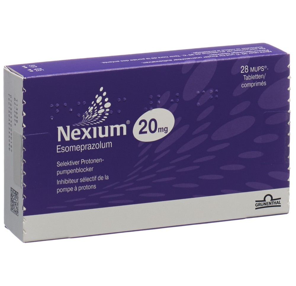 NEXIUM Mups cpr 20 mg 28 pce