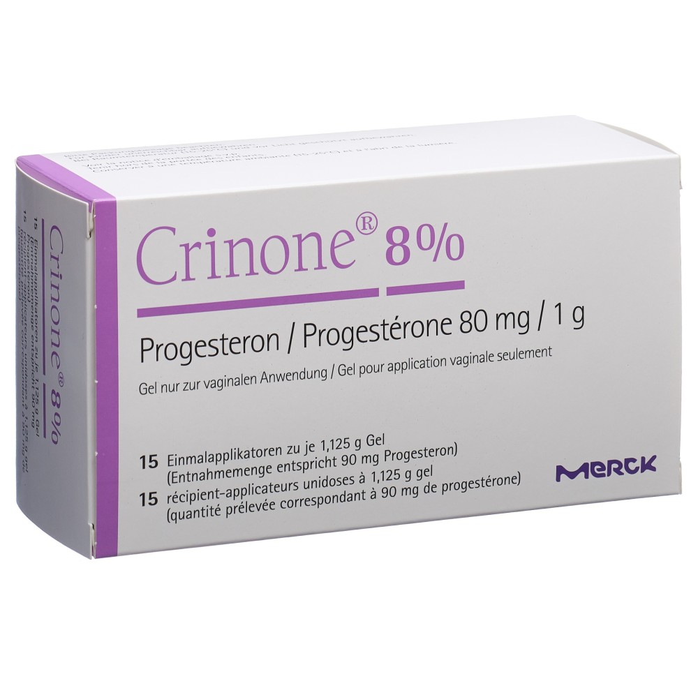 CRINONE gel vag 8 % 15 monodos 1.125 g