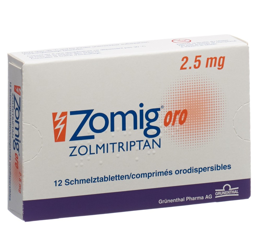 ZOMIG oro cpr 2.5 mg 12 pce