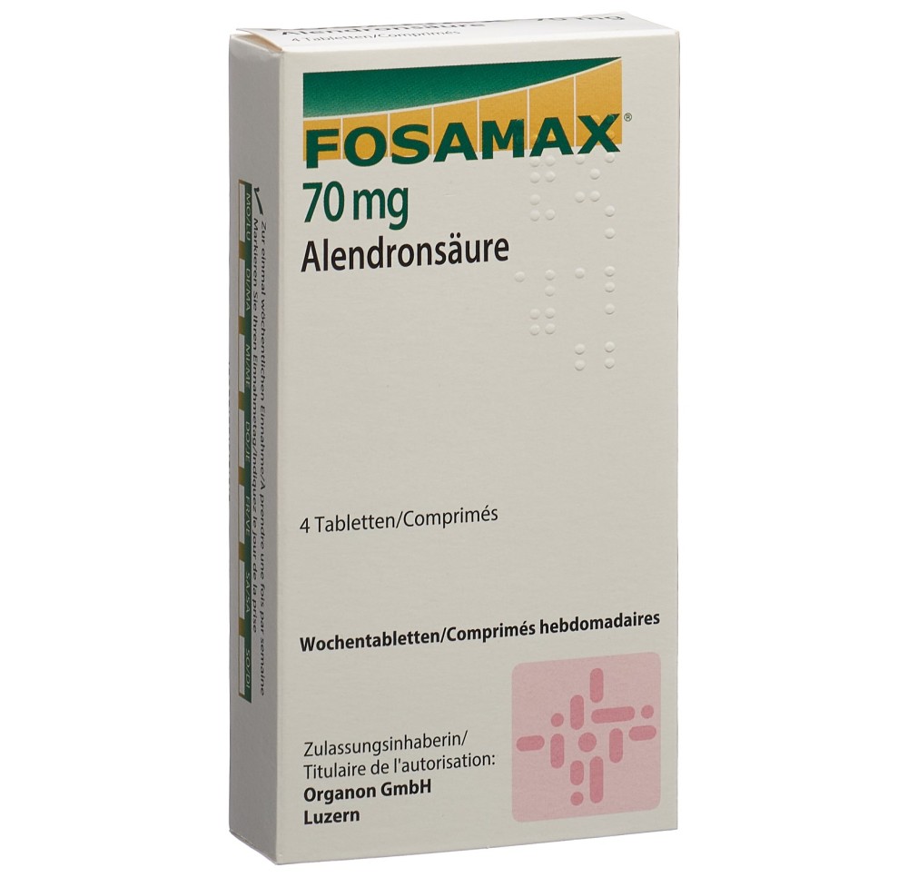 FOSAMAX comprimés hebdomadaires 70 mg 4 pce