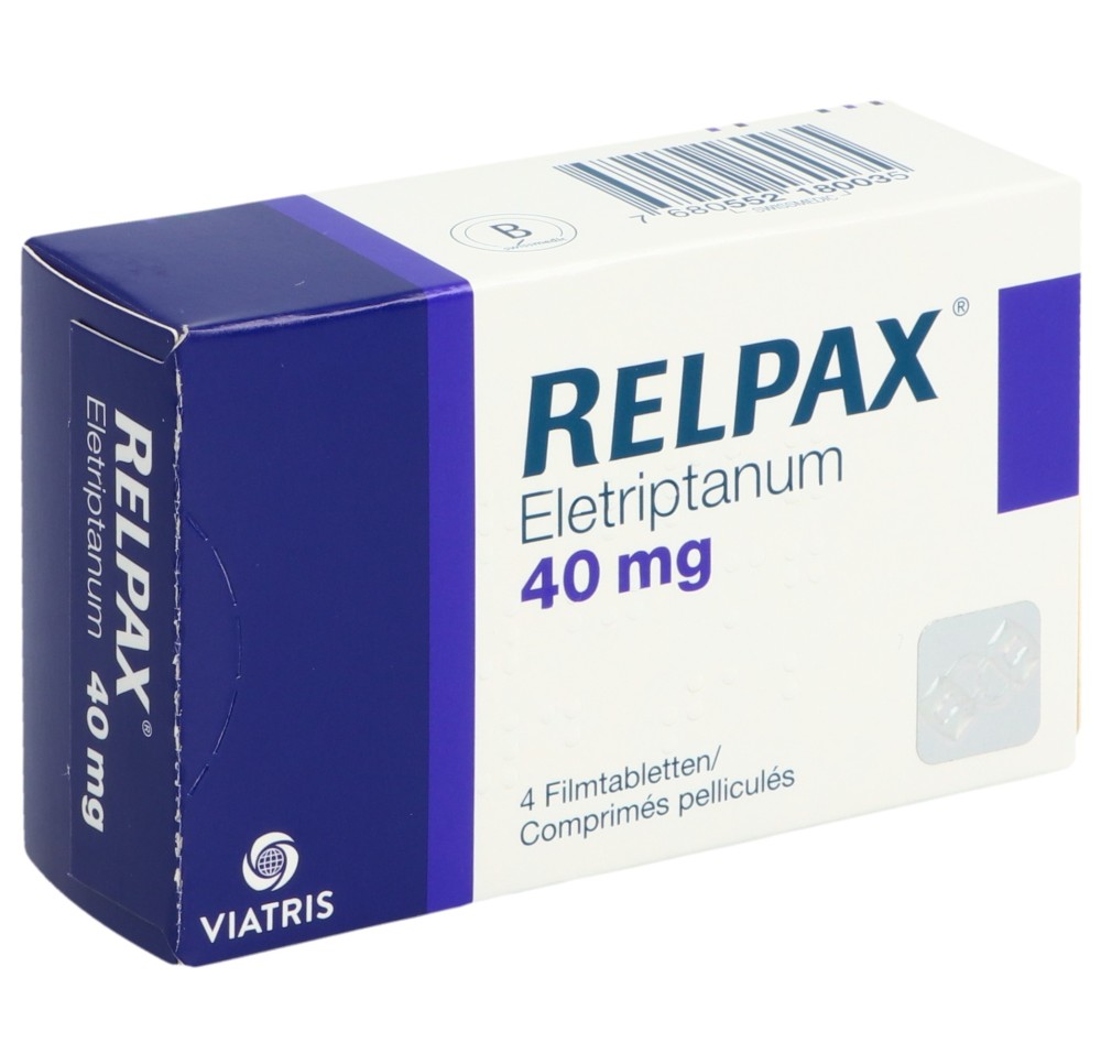 RELPAX cpr pell 40 mg 4 pce