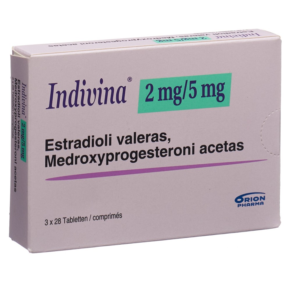 INDIVINA cpr 2mg/5mg 3 x 28 pce