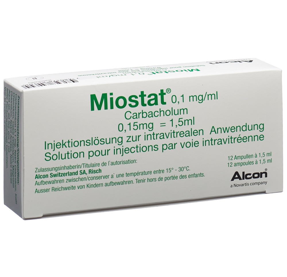 MIOSTAT sol inj 12 amp 1.5 ml
