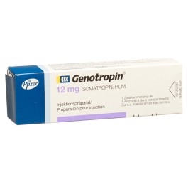 GENOTROPIN subst sèche 12 mg avec solv amp
