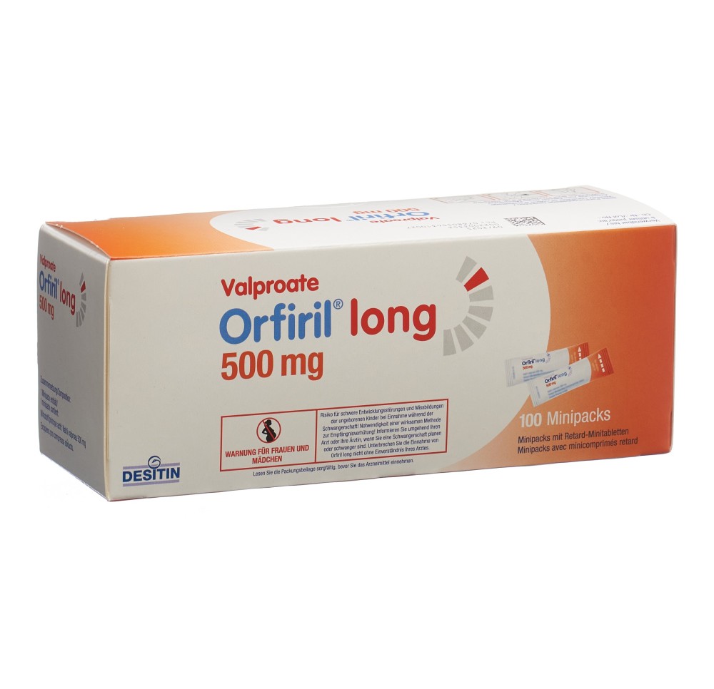 ORFIRIL long mini cpr ret 500 mg sach 100 pce