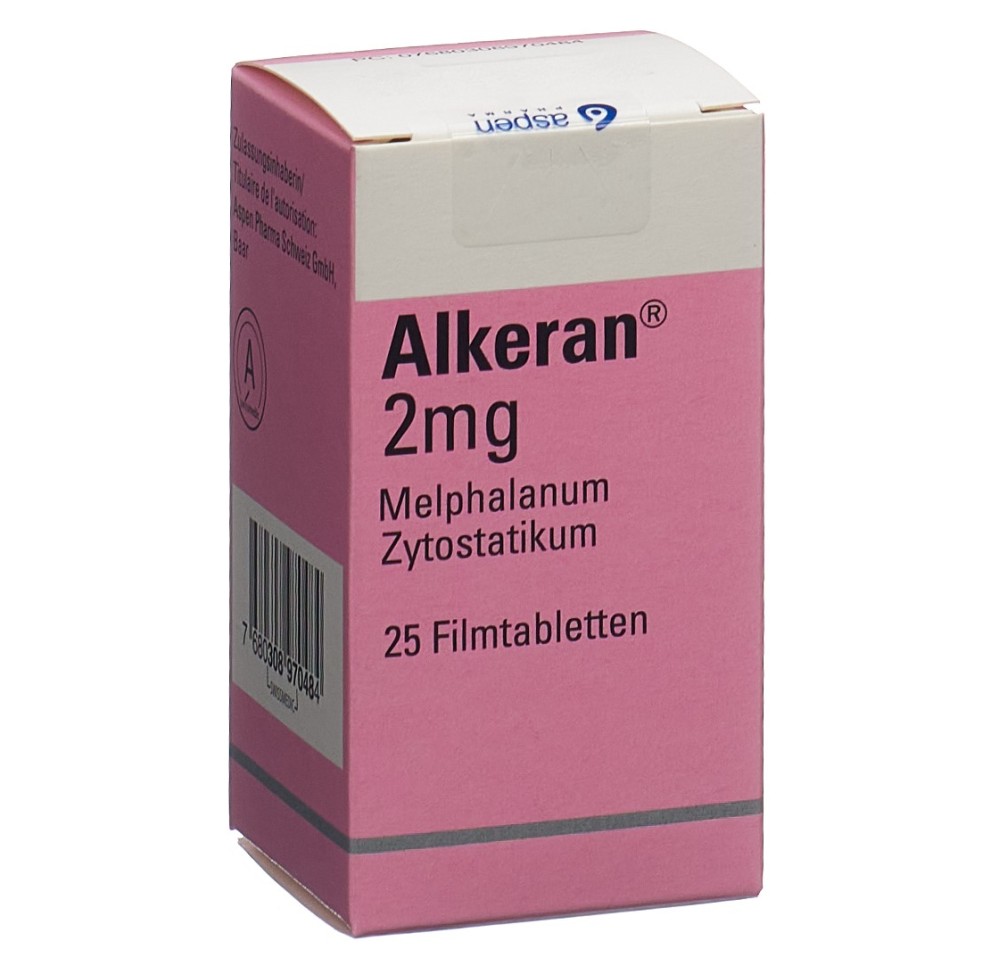 ALKERAN cpr pell 2 mg fl 25 pce