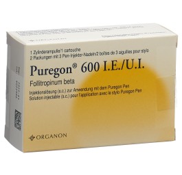 PUREGON sol inj 600 UI pour pen amp