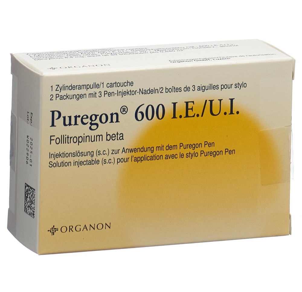 PUREGON sol inj 600 UI pour pen amp