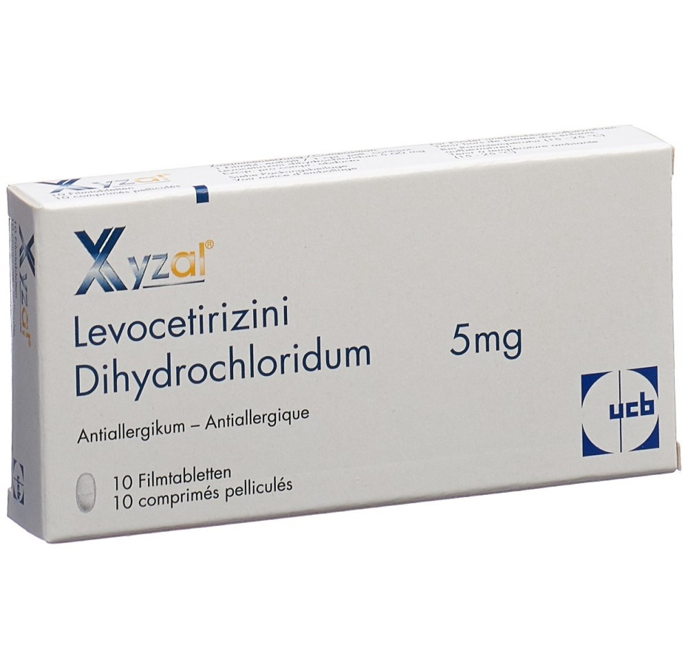 XYZAL cpr pell 5 mg sécable 10 pce
