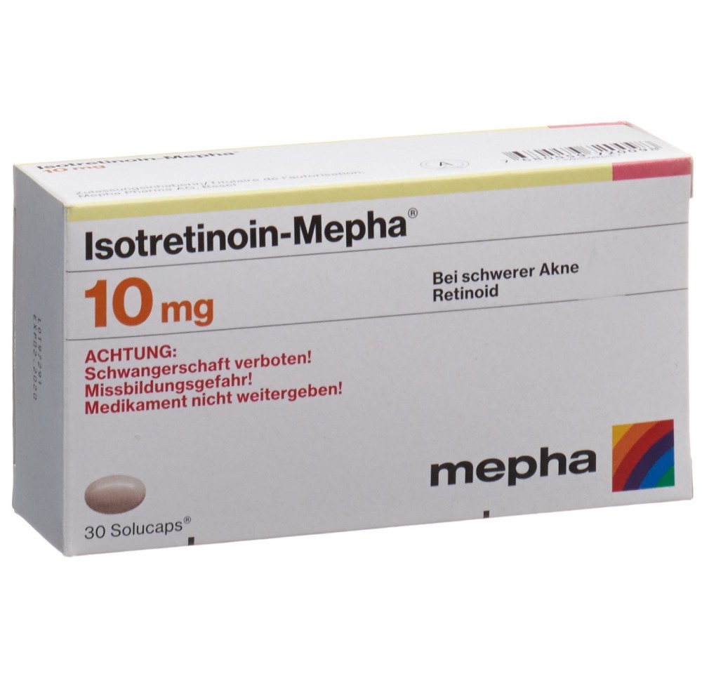 ISOTRETINOIN Mepha caps moll 10 mg 30 pce
