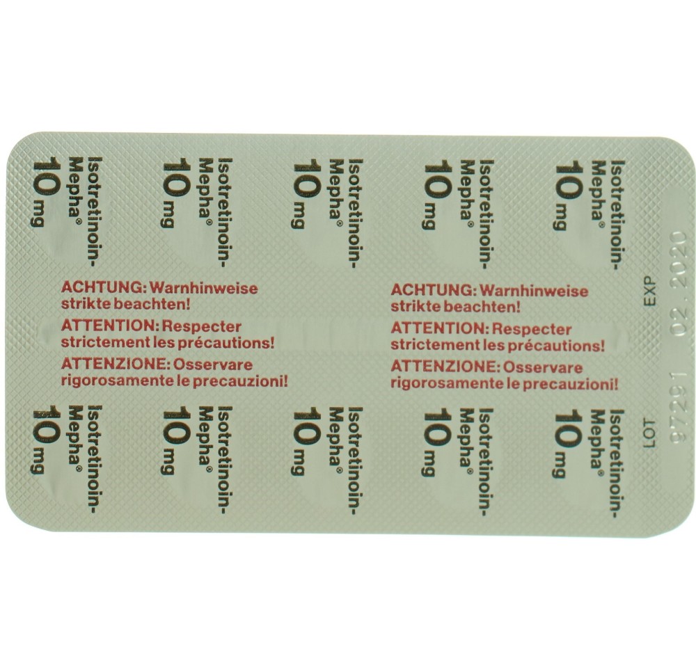 ISOTRETINOIN Mepha caps moll 10 mg 100 pce