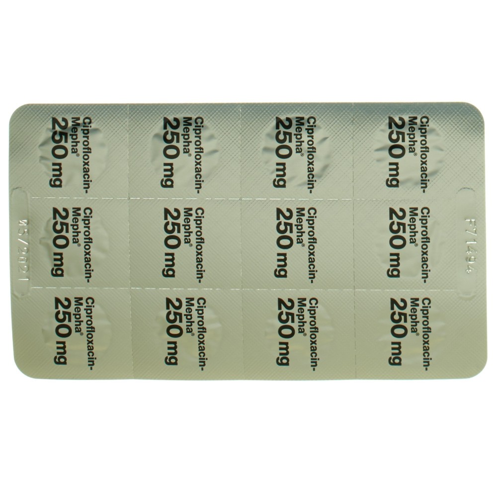 CIPROFLOXACIN Mepha cpr pell 250 mg 20 pce