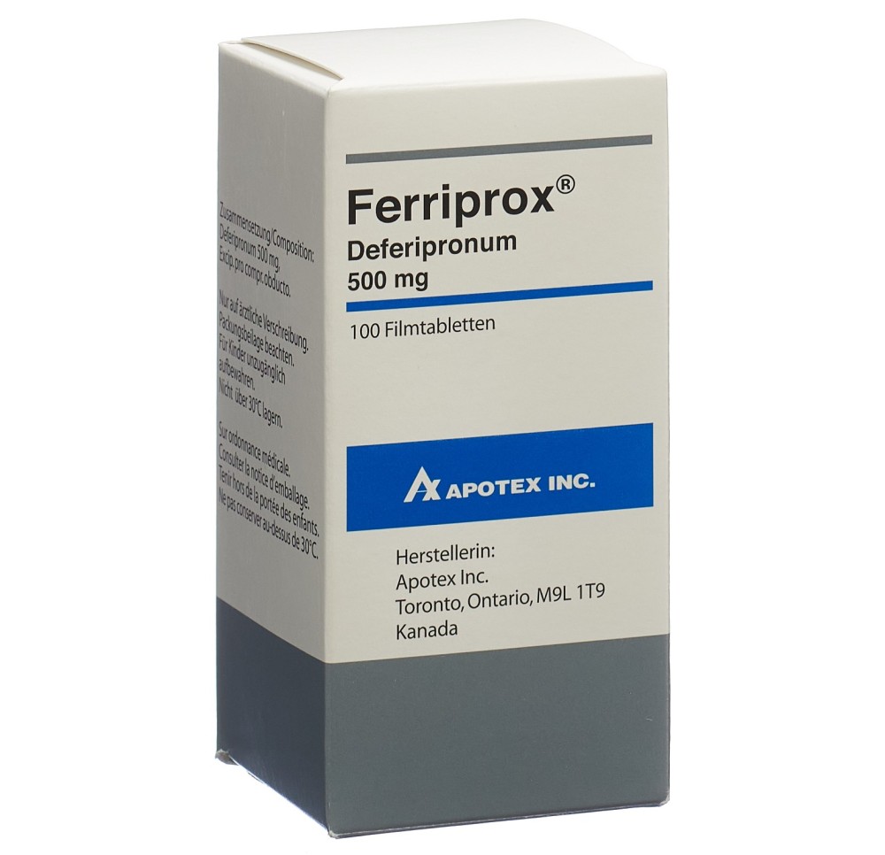FERRIPROX cpr pell 500 mg bte 100 pce
