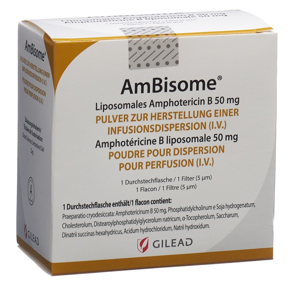 AMBISOME subst sèche 50 mg flac